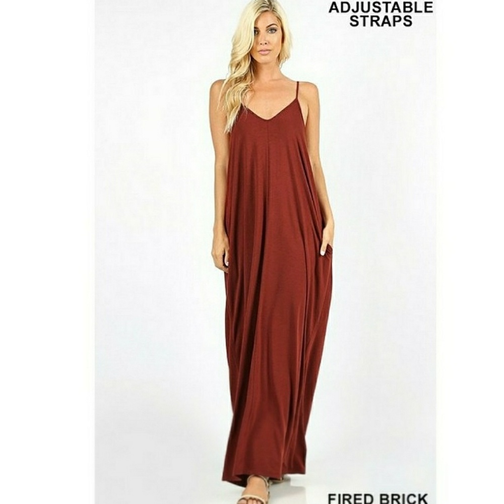 NEW V-Neck Cami Maxi Sun Dress
